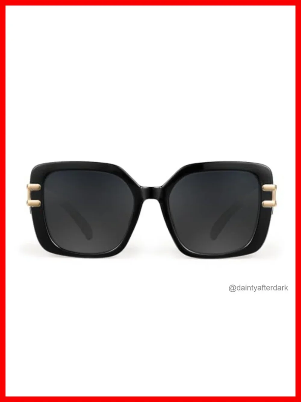 Oversized Square Polarized Sunglasses for Women Retro Luxury UV400